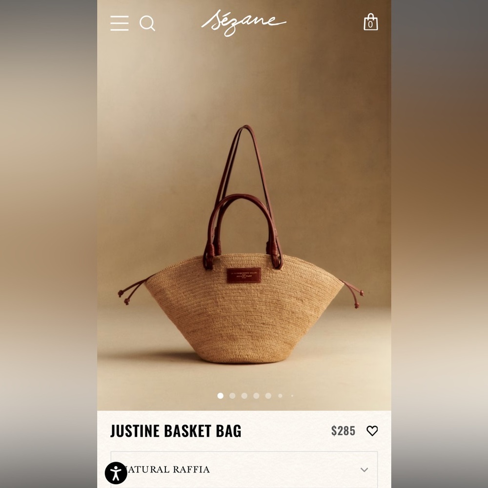 Sezane Justine Basket Bag